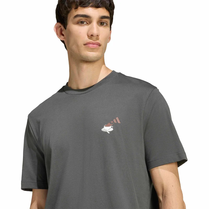 Cheesecake Graphic T-Shirt Herren - dunkelgrau, weiß