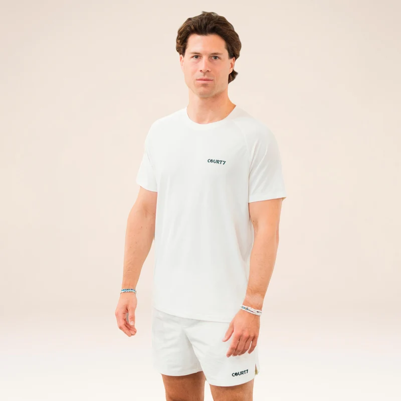 Performance Solid T-Shirt Herren - offwhite