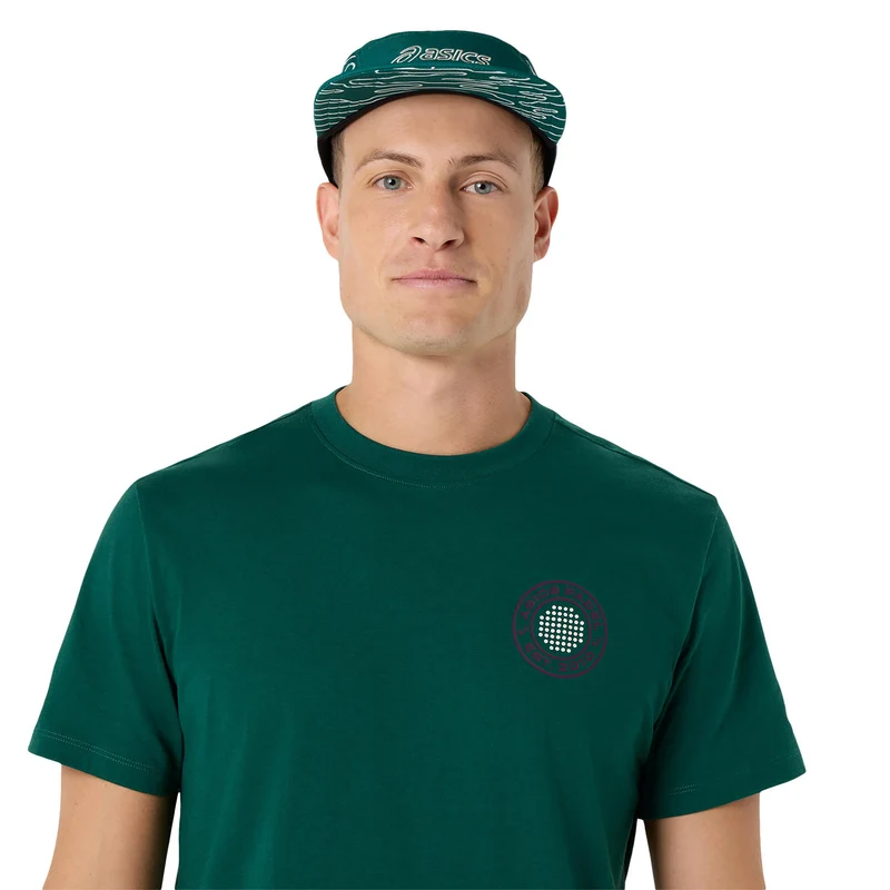 Court Graphic T-Shirt Herren - dunkelgrün