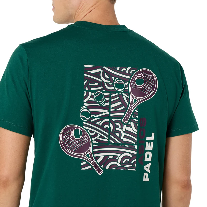 Court Graphic T-Shirt Herren - dunkelgrün