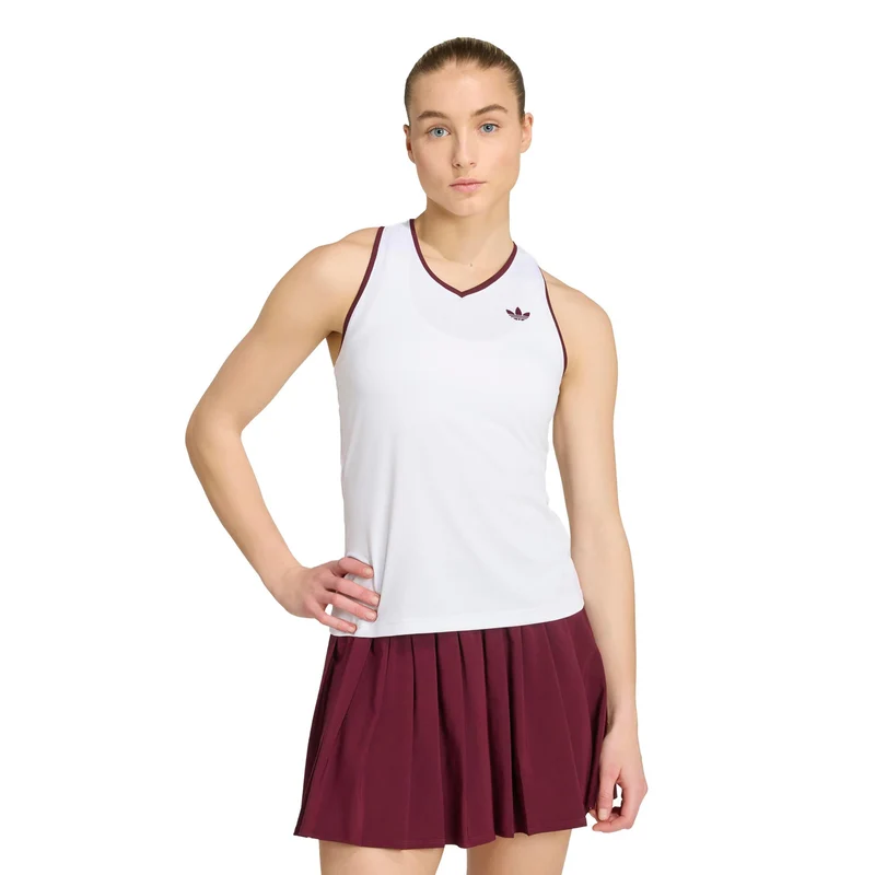 Classics Tank-Top Damen - weiß, weinrot