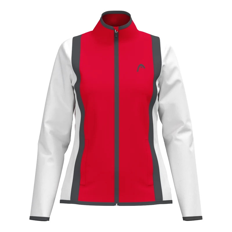 Club 25 Jacket Women Trainingsjacke Damen-Rot,Weiß