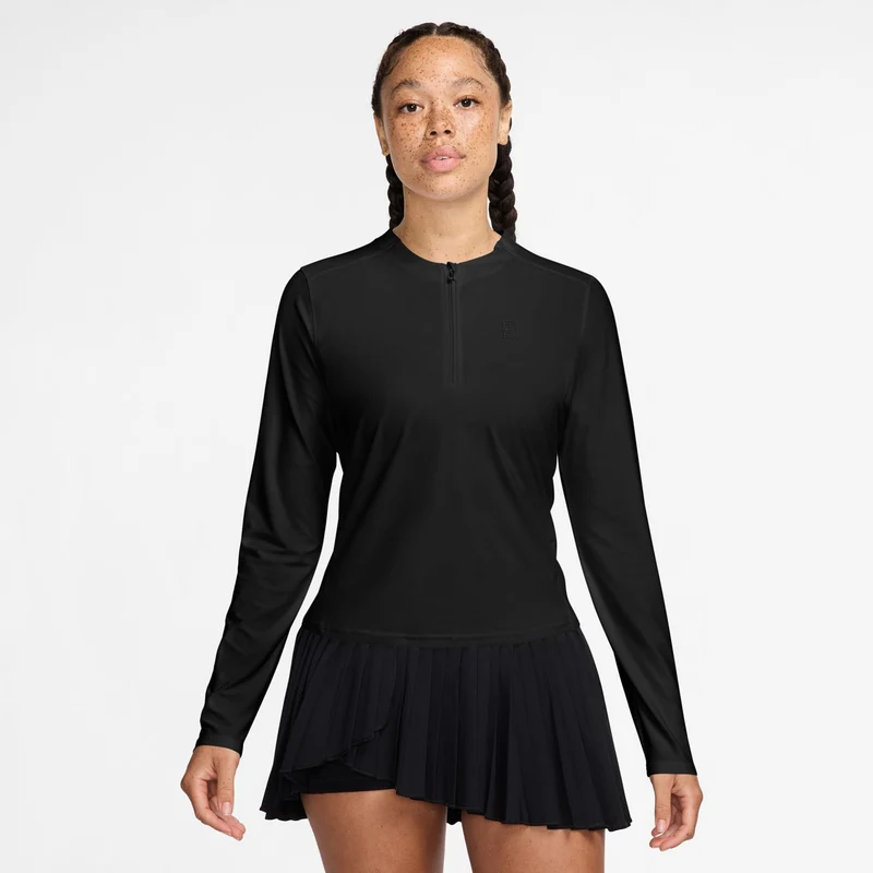 Court Dri-Fit Advantage Longsleeve Damen-Schwarz,Schwarz