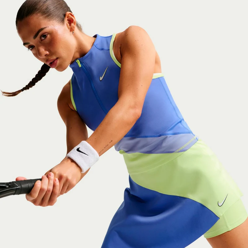 Court Dri-Fit Slam High Rise Rock Damen-limette, blau