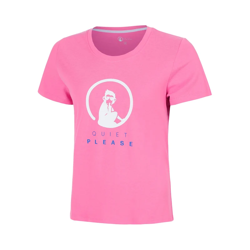 Baseline Logo T-Shirt Mädchen - berry, weiß
