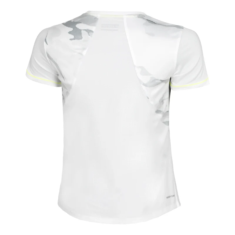 Tech T-Shirt Damen-Weiß,Grau