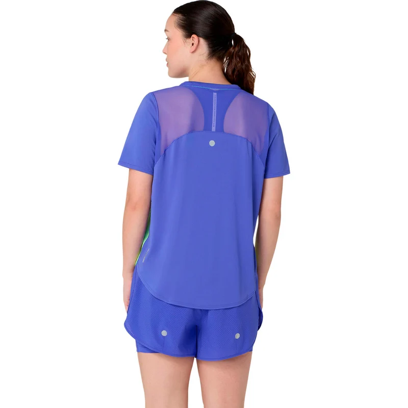 Road Ibuki Laufshirt Damen - blau, grün