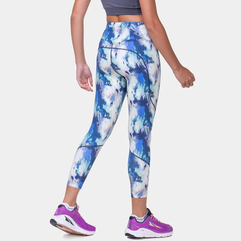 Tech Crop Lauftight Damen-Mehrfarbig