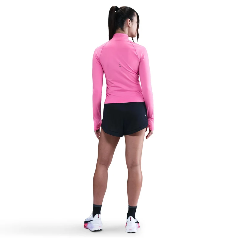 Swift Half-Zip Laufshirt Damen-Pink,Silber