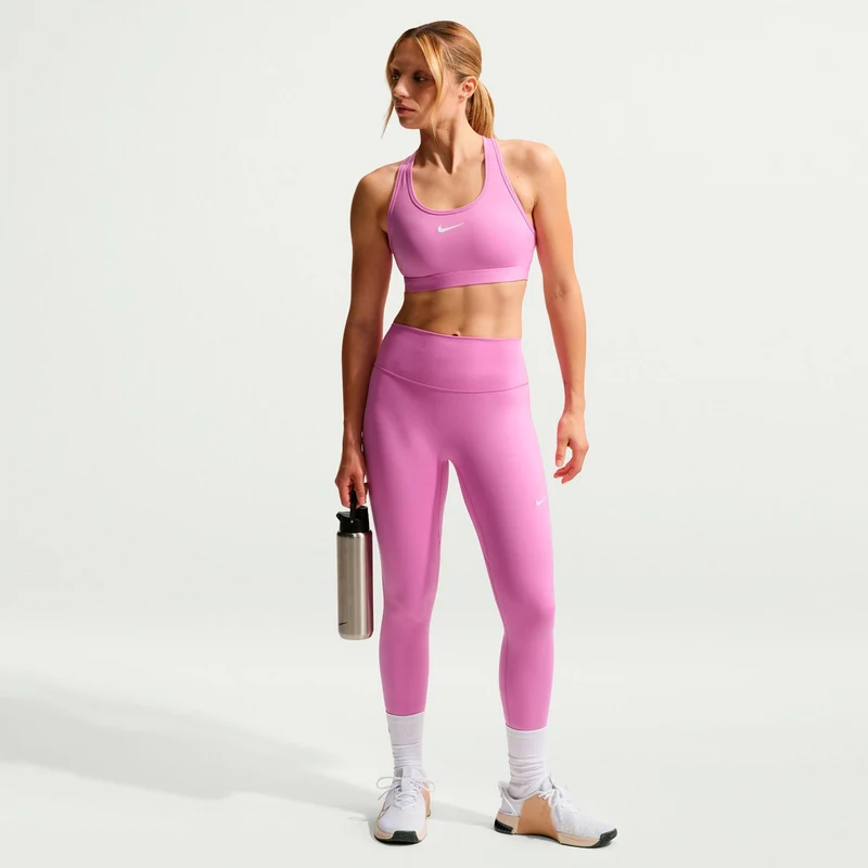 Swoosh Medium Sport-BH Damen - violett