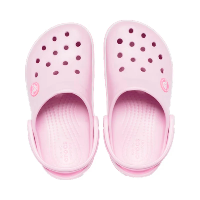 Crocband Clog Badelatschen Kinder - rosa, weiß
