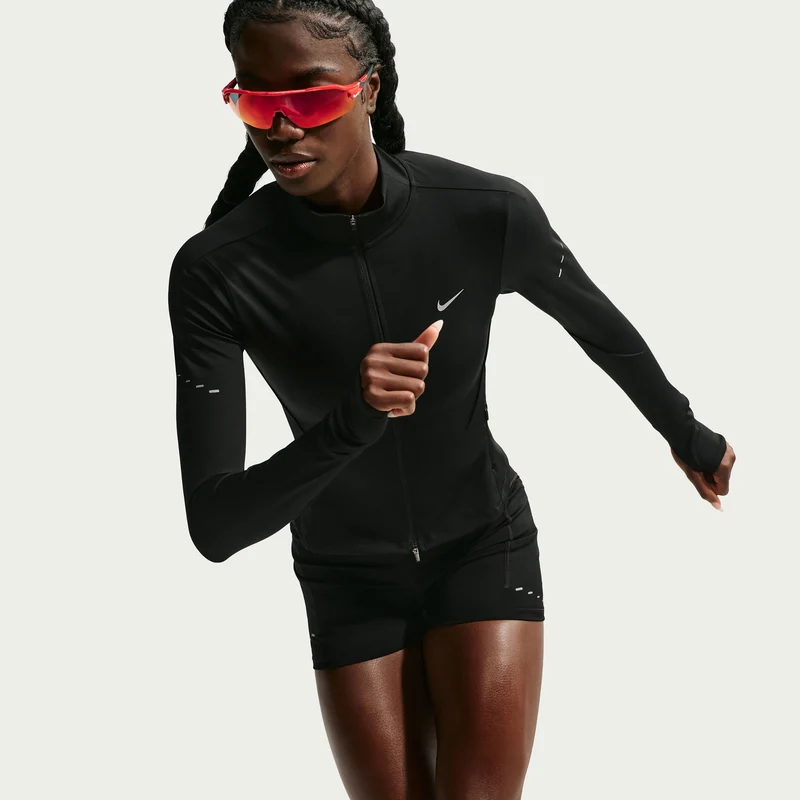 Swift Laufjacke Damen - schwarz, silber