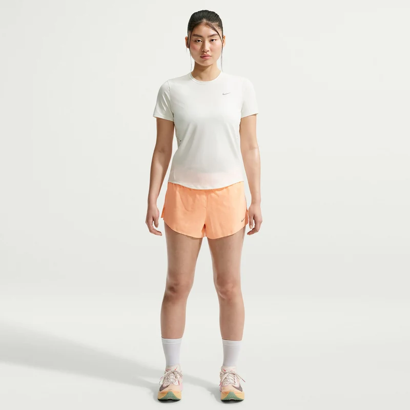 Swift Laufshirt Damen - weiß, silber