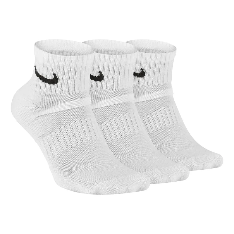 Everyday Cushioned Ankle Tennissocken 3er Pack Unisex - weiß, schwarz