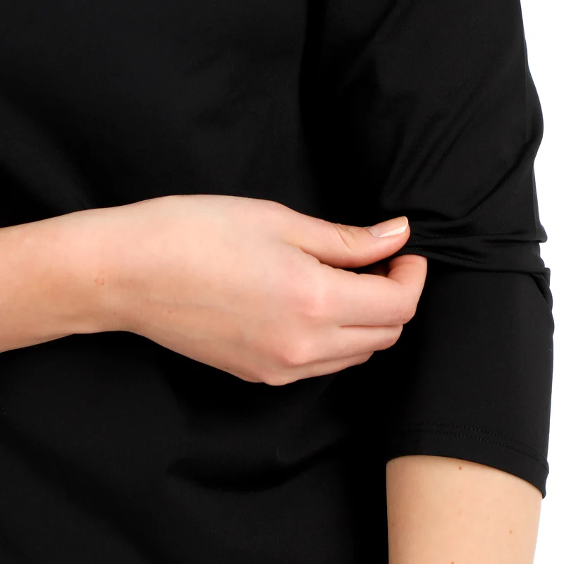 Mixed Longsleeve Damen-Schwarz