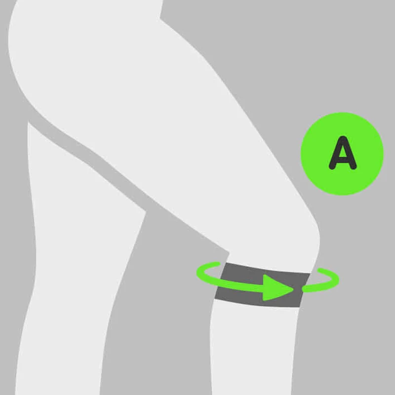 Sports Knee Strap Patellabandage-Türkis,Limette