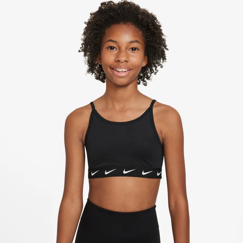 Dri-Fit One Big Sport-BH Mädchen - schwarz