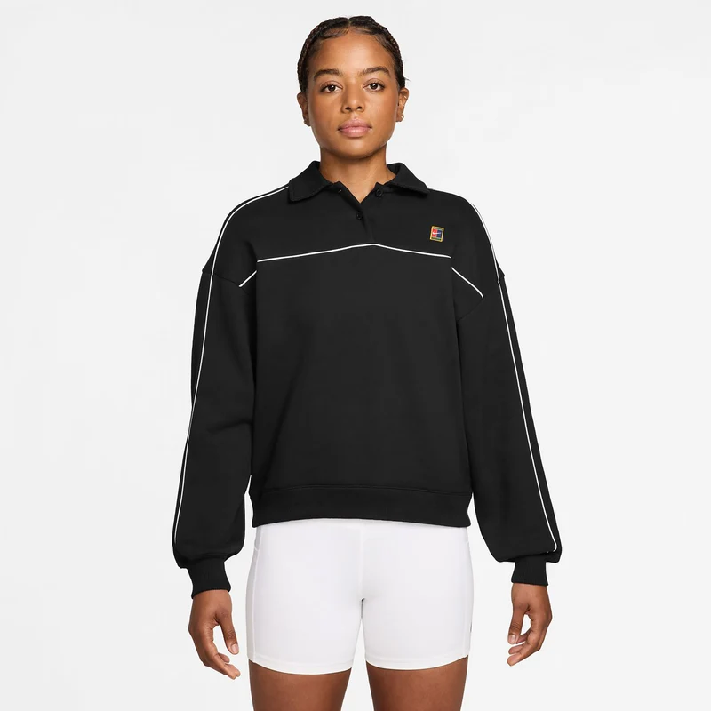 Court Longsleeve Damen - schwarz