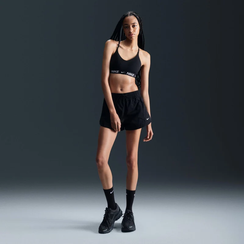 Dri-Fit INDY Light Support Sport-BH Damen - schwarz, schwarz
