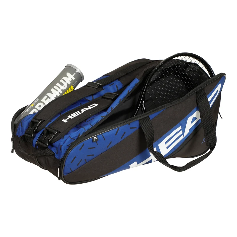 Team Racquet Bag L Schlägertasche-Schwarz,Blau