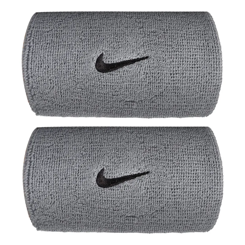 Swoosh Classic Doublewide Schweißband lang - grau, schwarz
