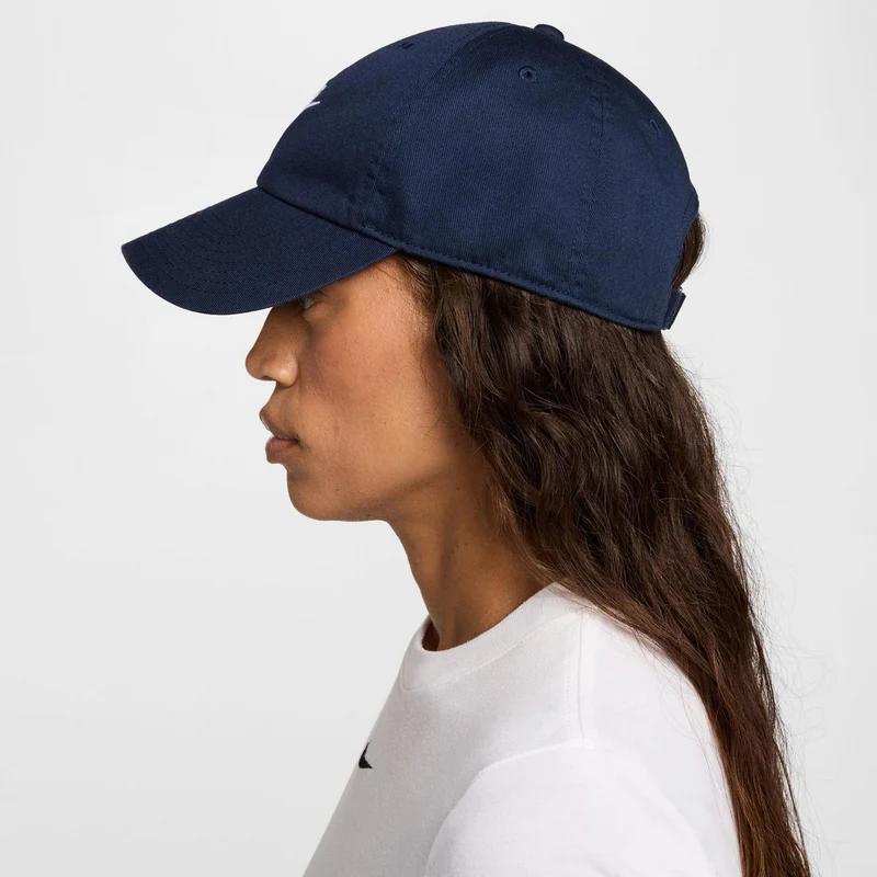 Club Futura Metal Swoosh Cap-Dunkelblau,Weiß