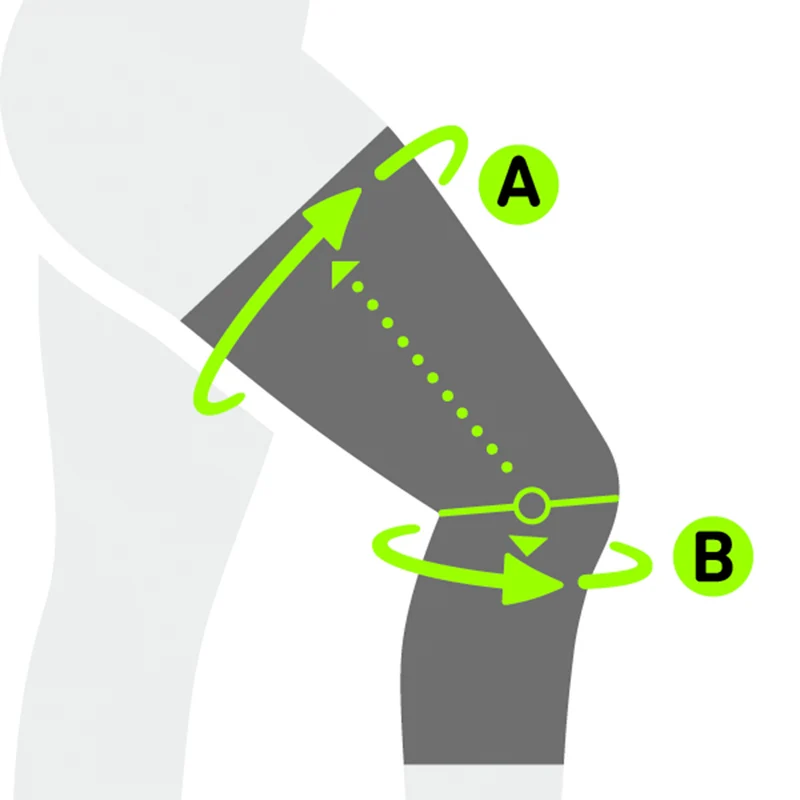 Sports Knee Support Kniebandage-Türkis,Limette