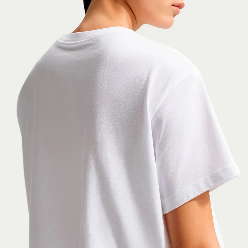 Slam Crop T-Shirt Damen - weiß
