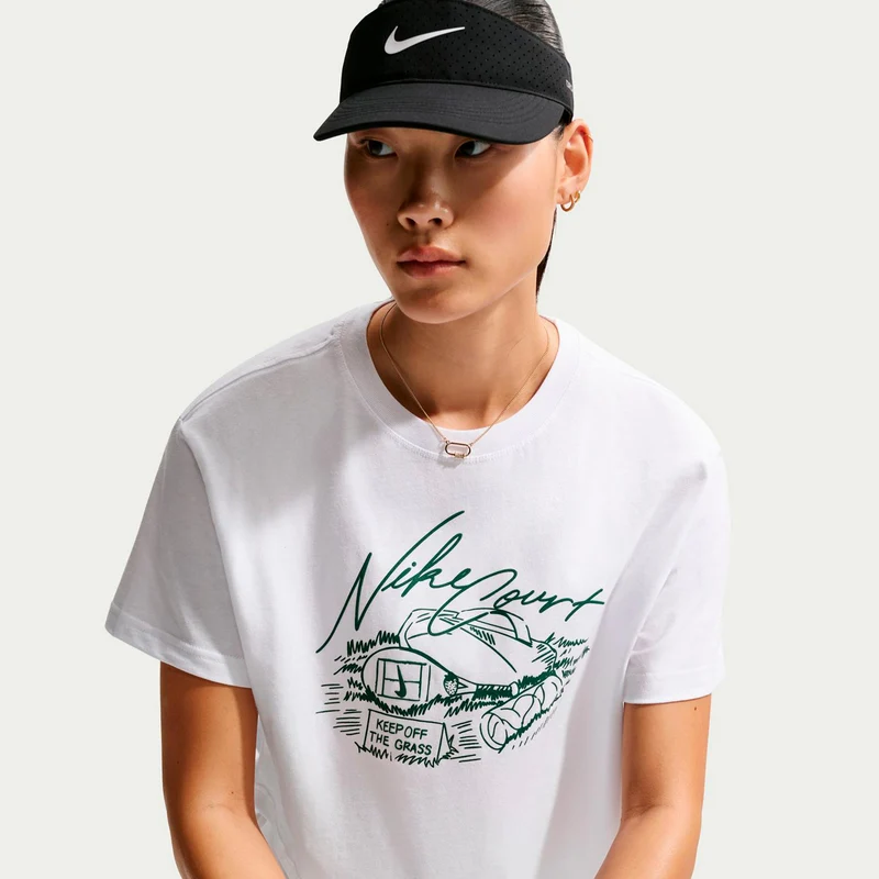 Slam Crop T-Shirt Damen - weiß