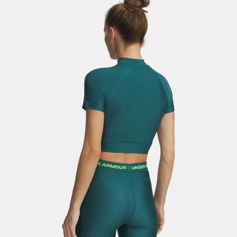 HeatGear Crop T-Shirt Damen-grün, grün