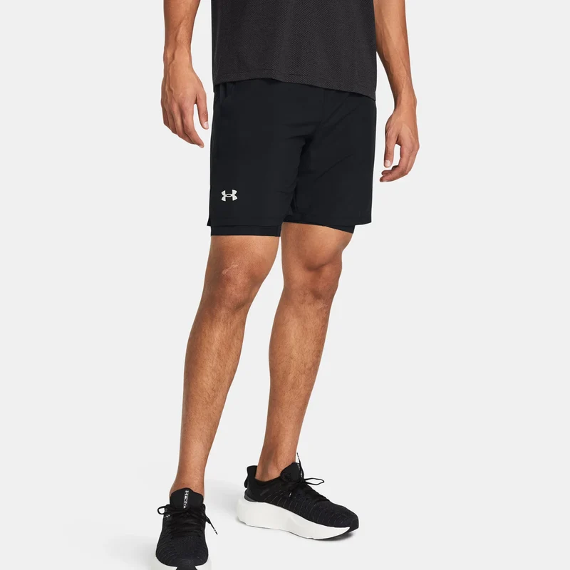 Launch 5 Inch 2-in-1 Laufshorts Herren - schwarz