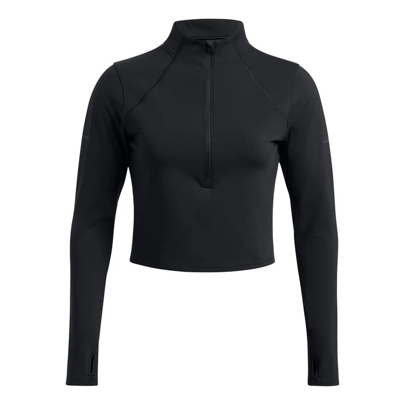 Launch Elite Half Zip Laufshirt Damen-Schwarz