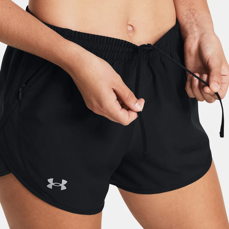 Fly By 3in Laufshorts Damen - schwarz