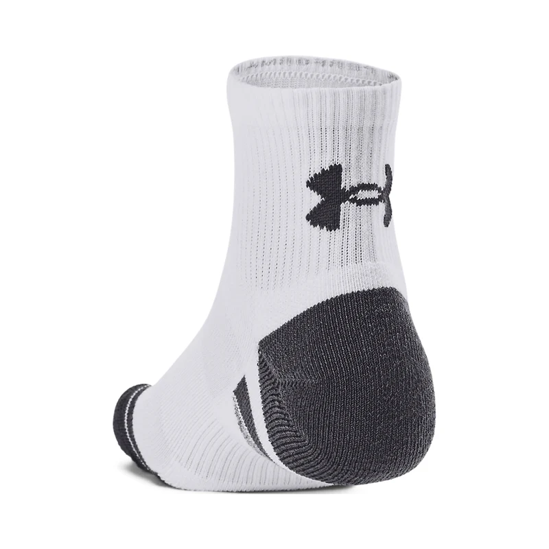 Performance Tech Quarter Tennissocken 3er Pack-Weiß