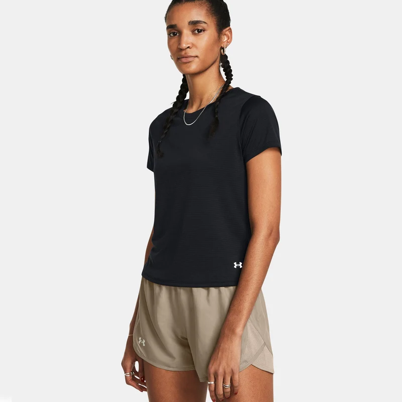 Streaker SS Laufshirt Damen-Schwarz