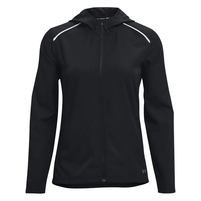 Storm Hooded Laufjacke Damen-Schwarz