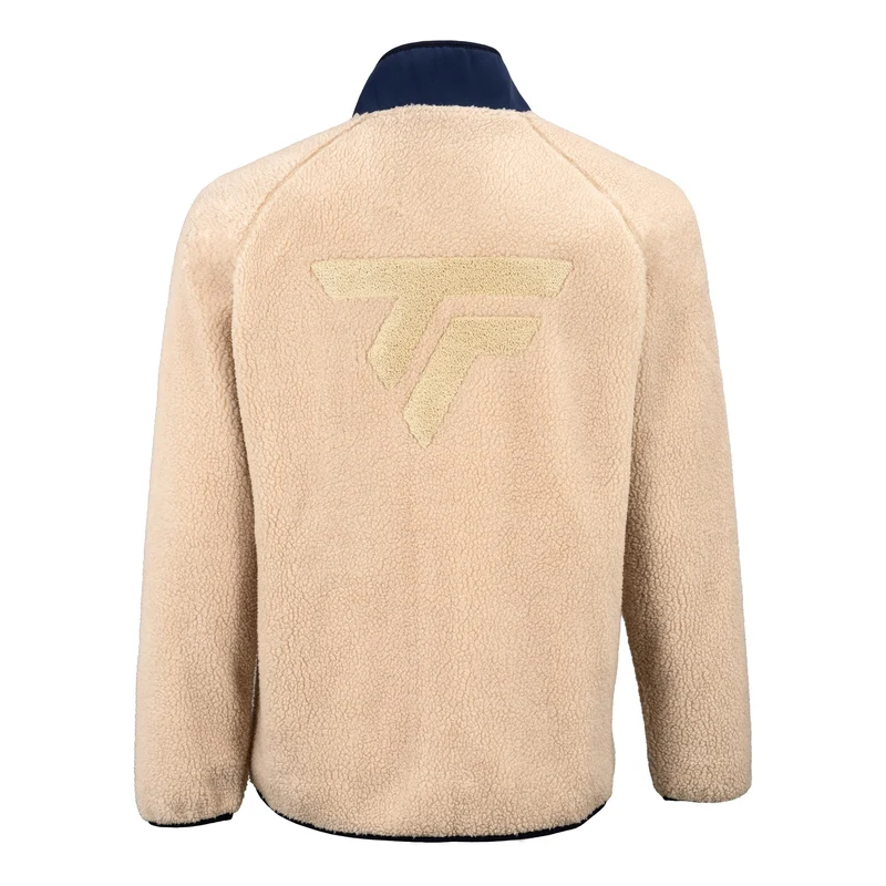 Sherpa Trainingsjacke Unisex - beige, dunkelblau