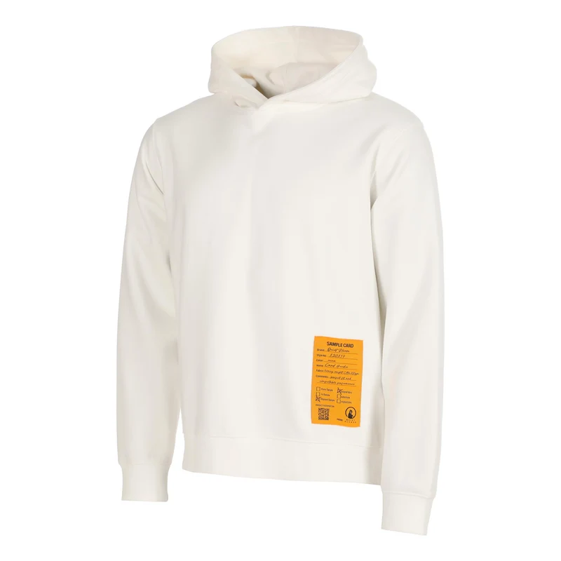 Sample Card Loose Fit Hoody Herren - creme