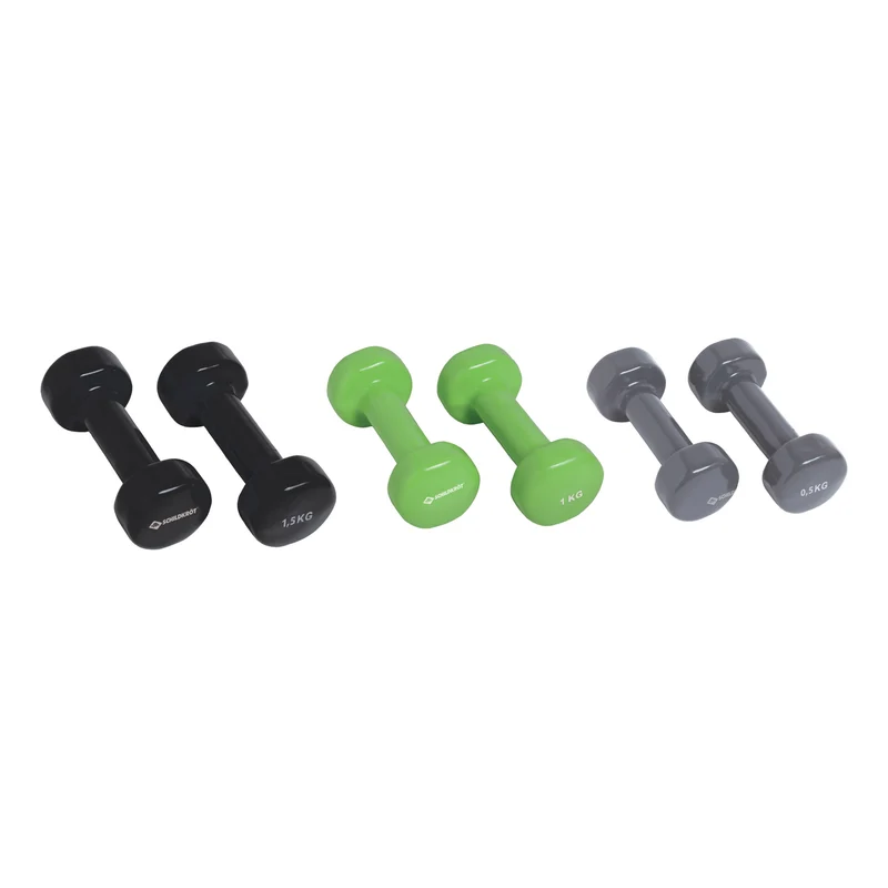 Vinyl Soft-Hantel Im Koffer-Grau,Schwarz