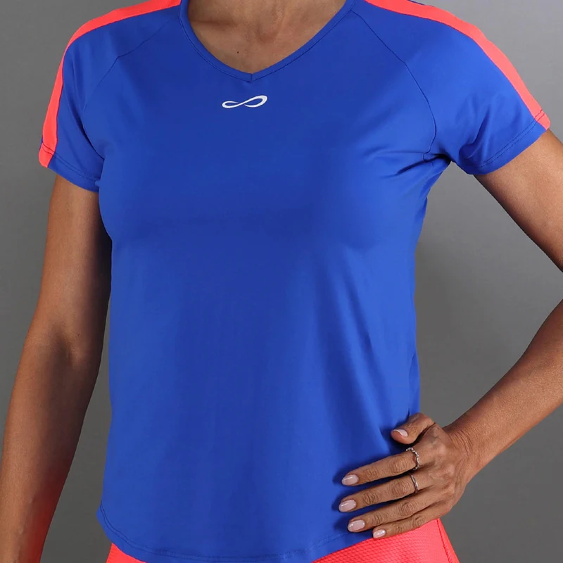 T-Shirt Damen-blau