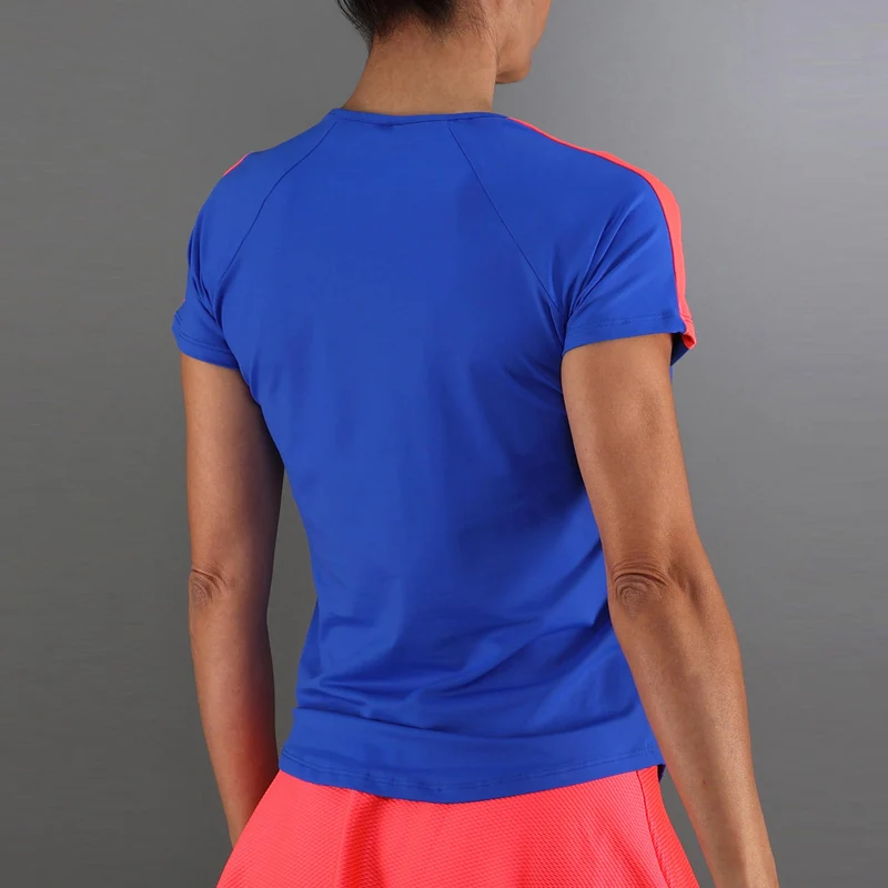 T-Shirt Damen-blau