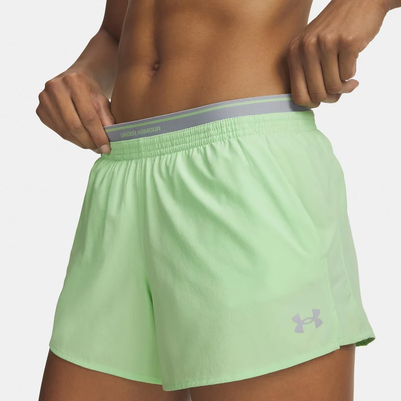Vanish Woven 3in Shorts Damen-grün, grau