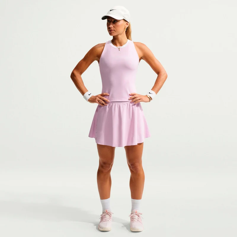 Court Dri-FIT Advantage Ace High Rise Rock Damen - pastellrosa