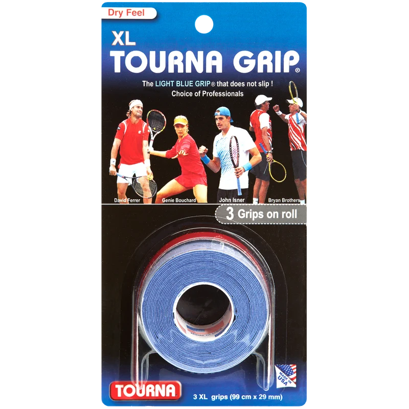 Tourna Grip XL Dry Feel Blue 3-Pack Overgrip