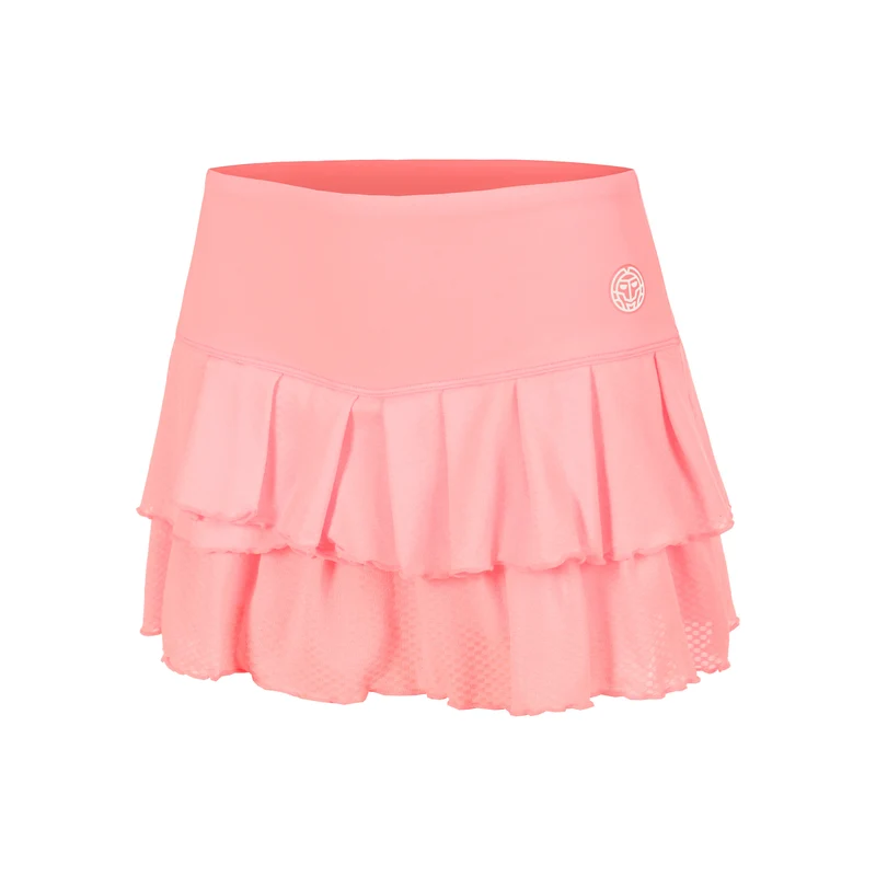 Out of Control Pleated Rock Damen - pink