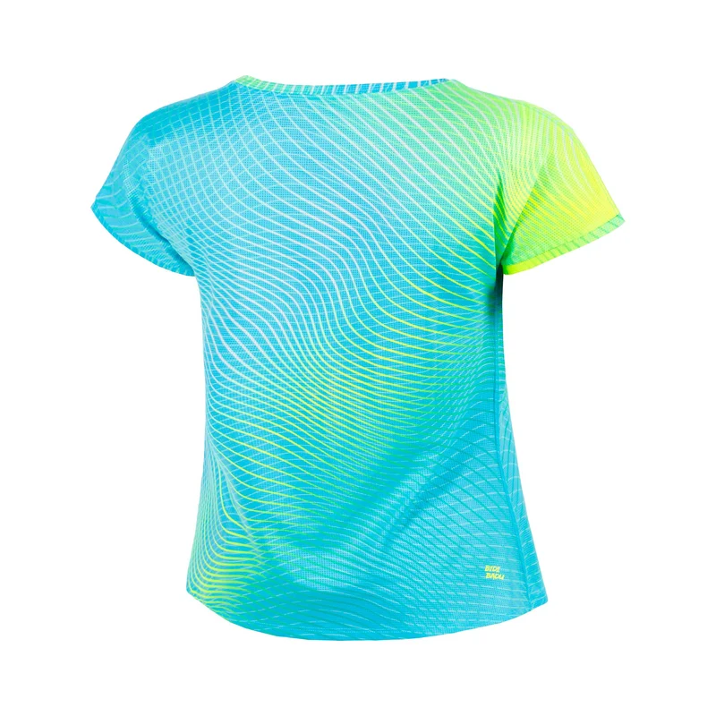 Out of Control T-Shirt Mädchen-blau, neongelb
