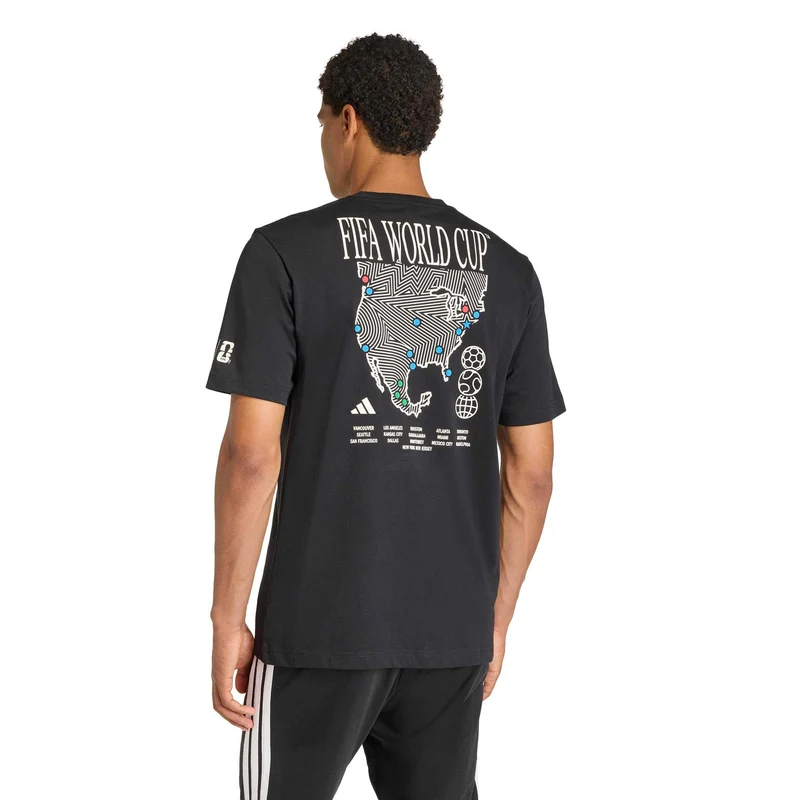 FIFA WC MAP Graphic T-Shirt Herren - schwarz, mehrfarbig