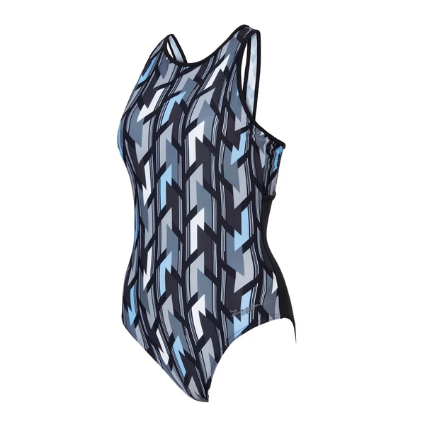 Swimming Costume Suit Zoggs Crossback Women - Metropolis Print