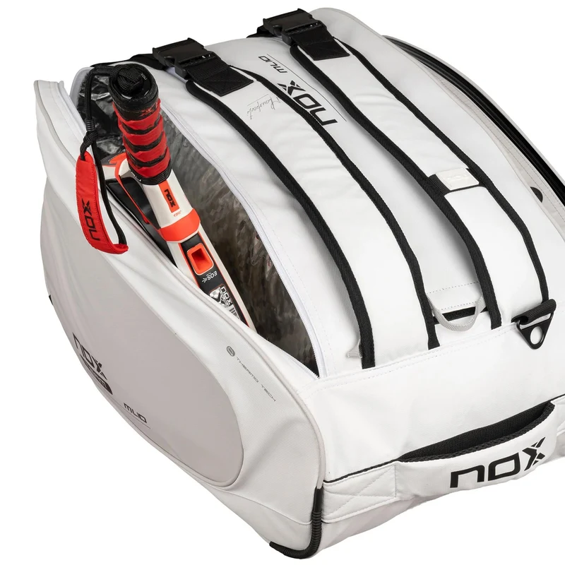 AT10 Team Padelschlägertasche -weiß, grau