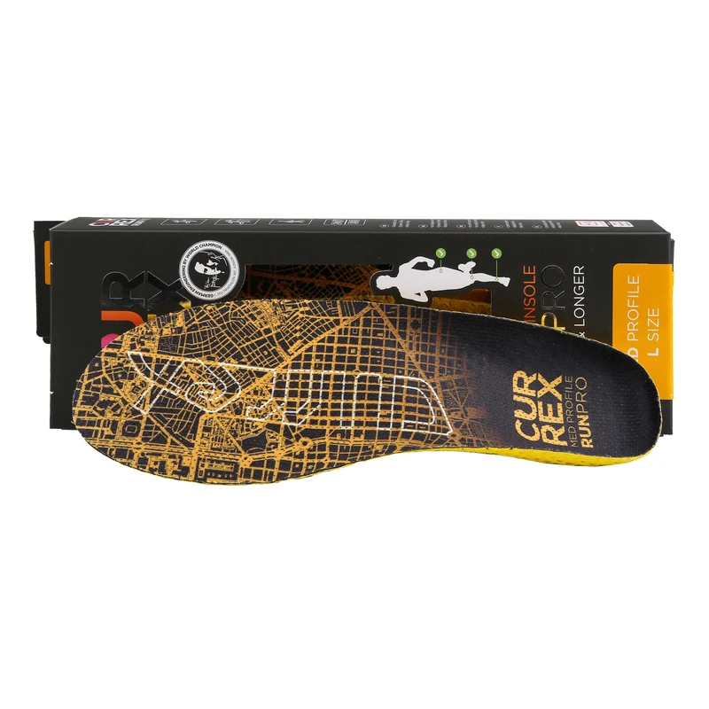 RunPro Med Einlegesohle-Gelb,Schwarz